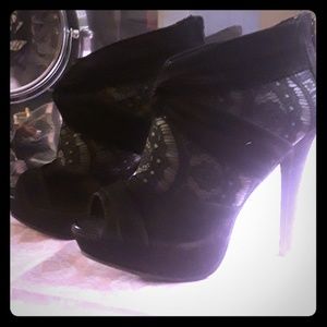 Wild Rose open toe high heels